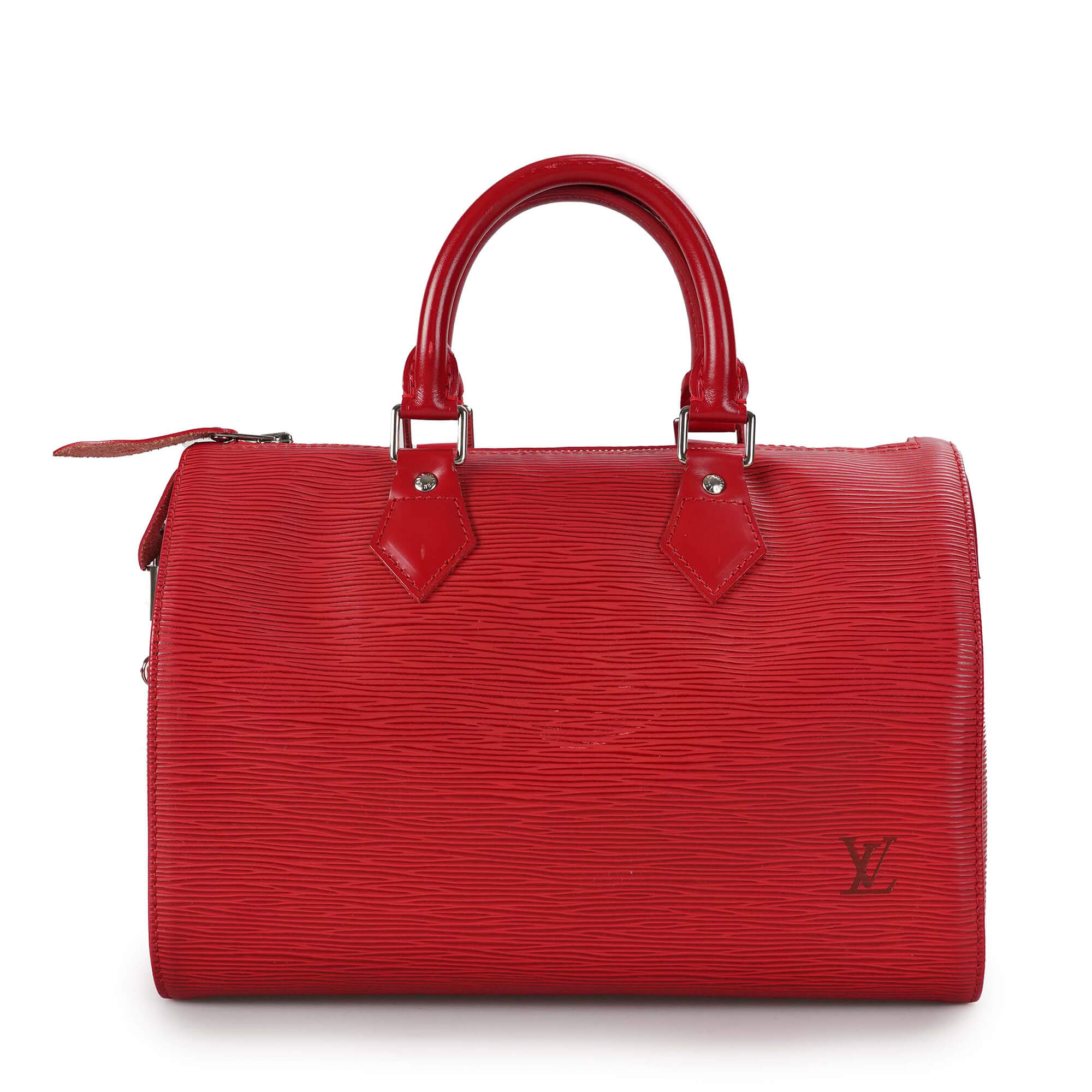 Louis Vuitton - Red Epi Leather Speedy 25 Bag 
